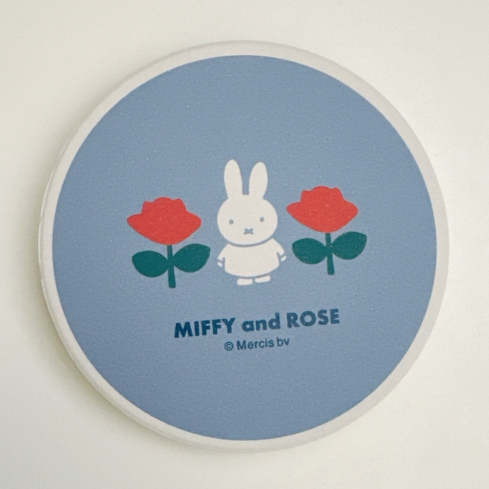 Miffy ceramic coaster. JAPAN EXCLUSIVE Miffy and Rose